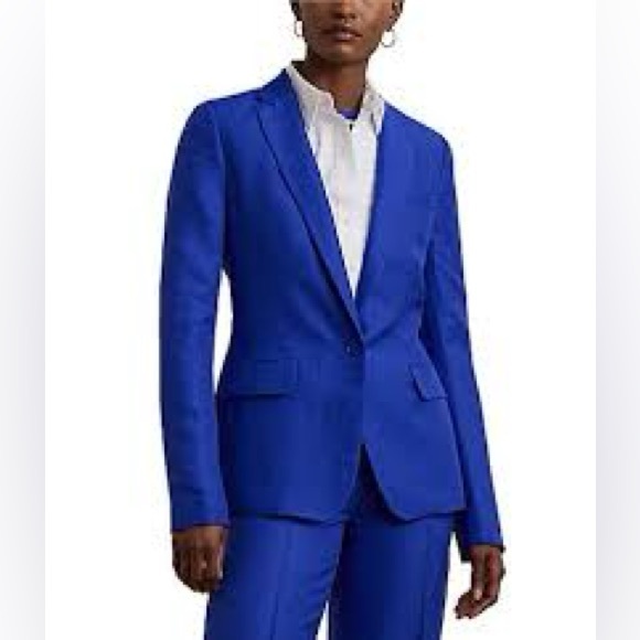 NWT LAUREN RALPHLAUREN Linen-Blend Twill Blazer - Picture 2 of 6